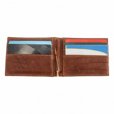 Bryce Tan Colored Bison Bifold Wallet