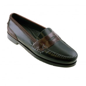 Marco Penny Loafer-Black/Briar-M07