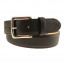 Black Colombia Leather Dress Belt