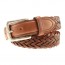 Tan Maxwell Braided Leather Belt