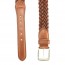 Tan Maxwell Braided Leather Belt